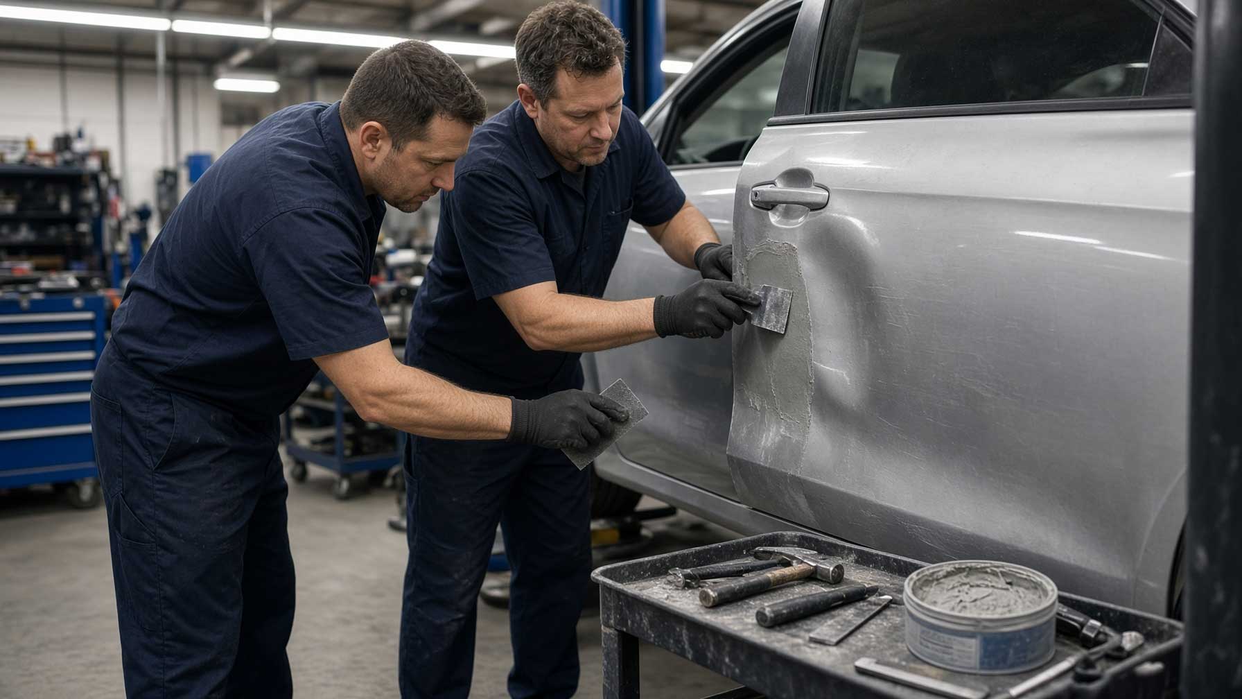Insurance Claim Assistance 19120 Bensalem Bucks County Auto Body Shop has worked with State Farm, GEICO, Progressive, Allstate, Nationwide, Liberty Mutual, Travelers, Erie and USAA claims. Definis Auto Body helps with collision repair, FREE Estimates, supplements and claim communication.